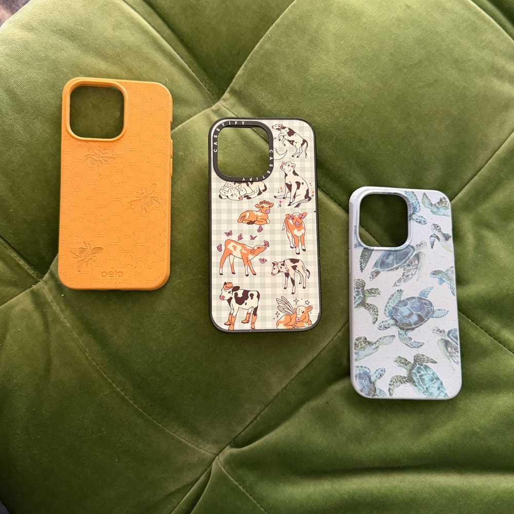 Bundle of 3 iPhone 13 Pro Cases | Casetify & Pela